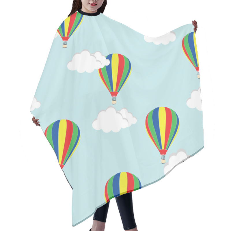 Personality  Hot Air Balloon Pattern Hair Cutting Cape