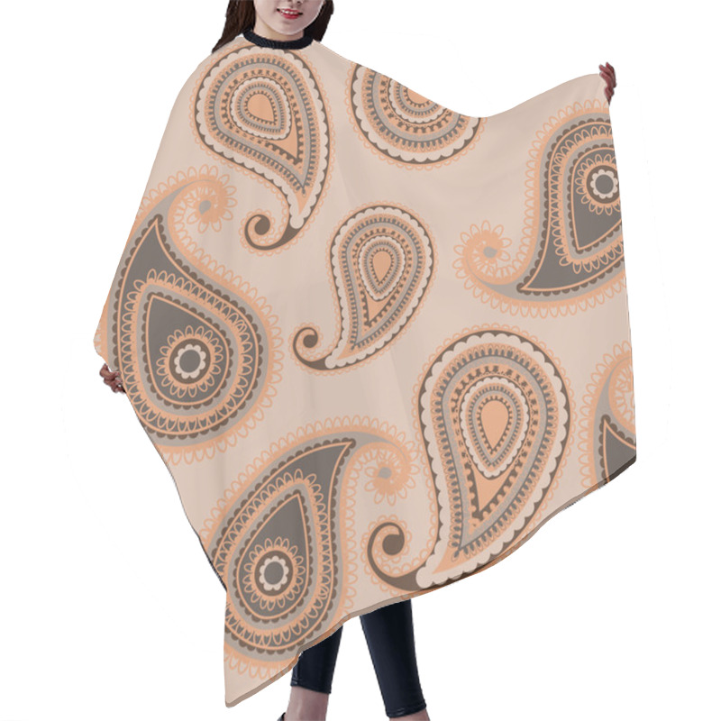 Personality  Beige Paisley Hair Cutting Cape