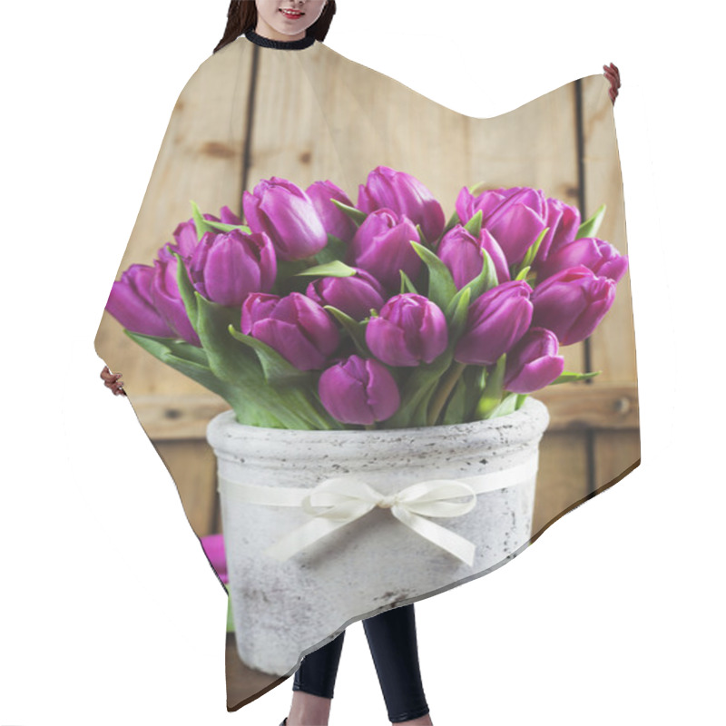 Personality  Spring Tulips Hair Cutting Cape