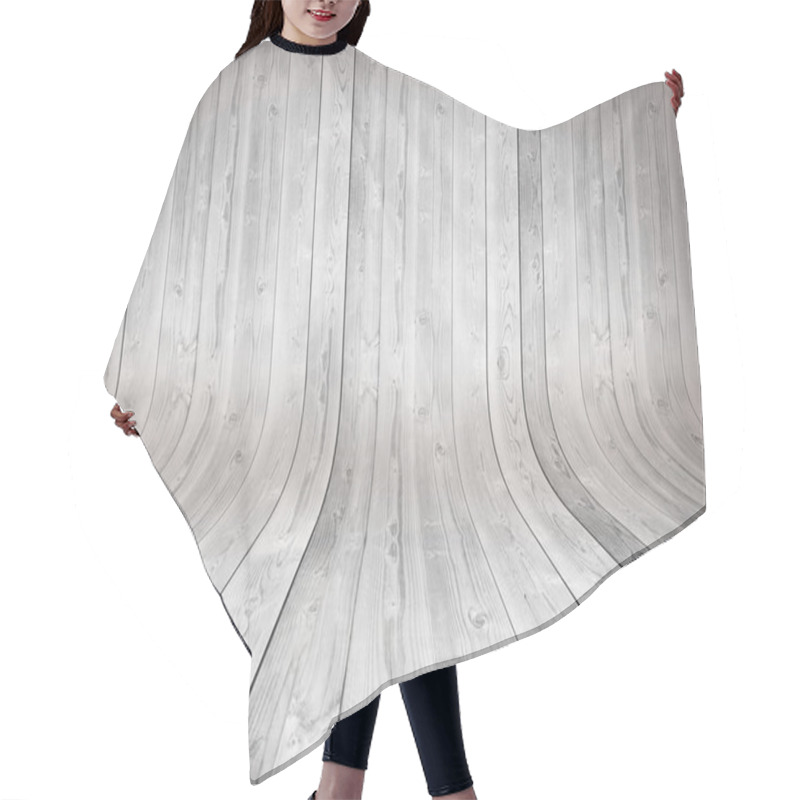 Personality  Old Curved Wooden Background Hair Cutting Cape