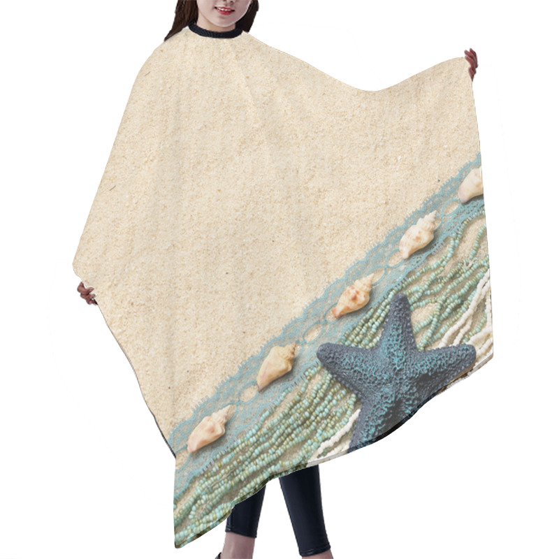 Personality  Background With A Blue Starfish Hair Cutting Cape