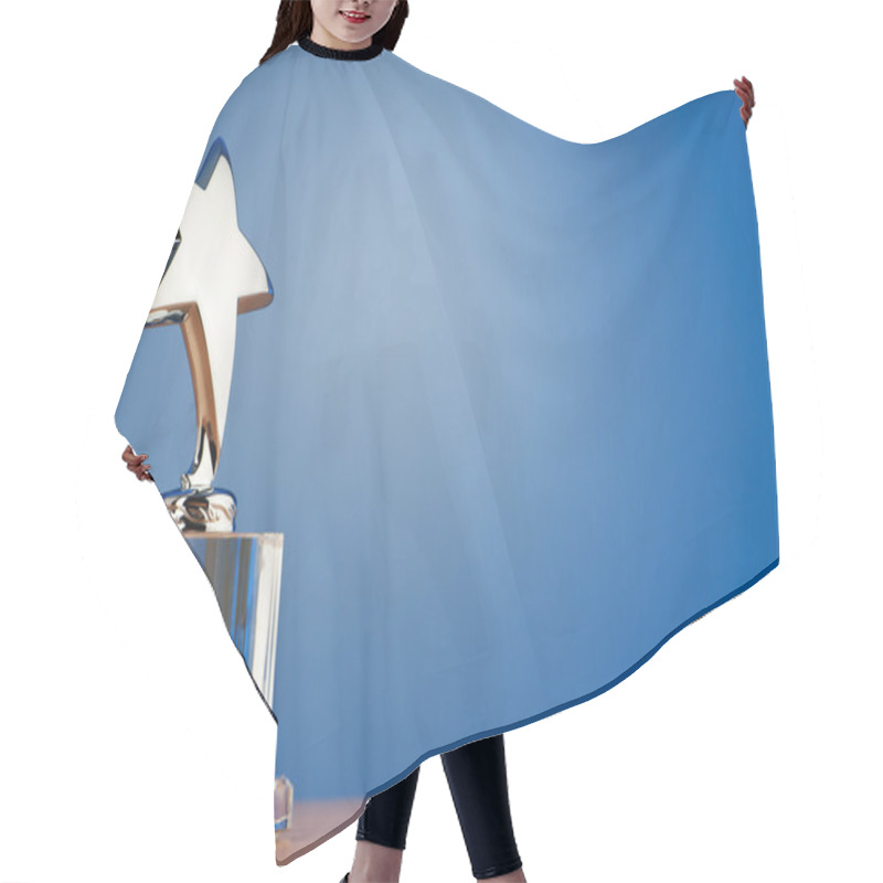 Personality  Star Award Against Gradient Background Hair Cutting Cape