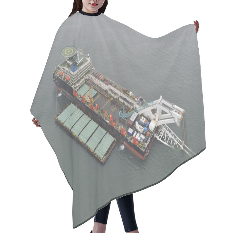 Personality  The Cargo Ship With The Crane Hair Cutting Cape