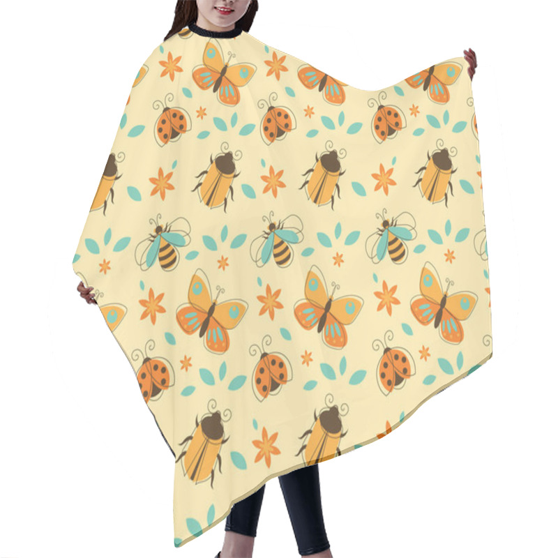 Personality  Insects Pattern Hair Cutting Cape