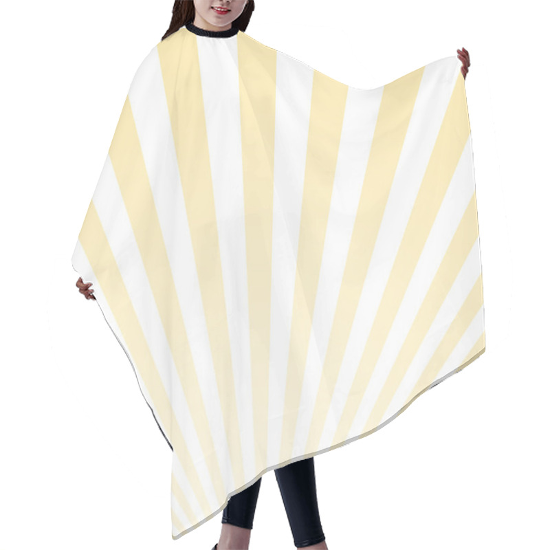 Personality  Sunny Striped Background. Hair Cutting Cape