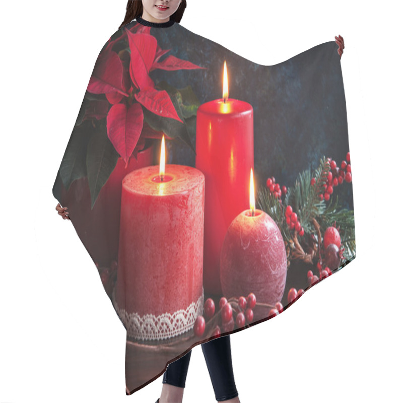 Personality  Christmas Candles Hair Cutting Cape