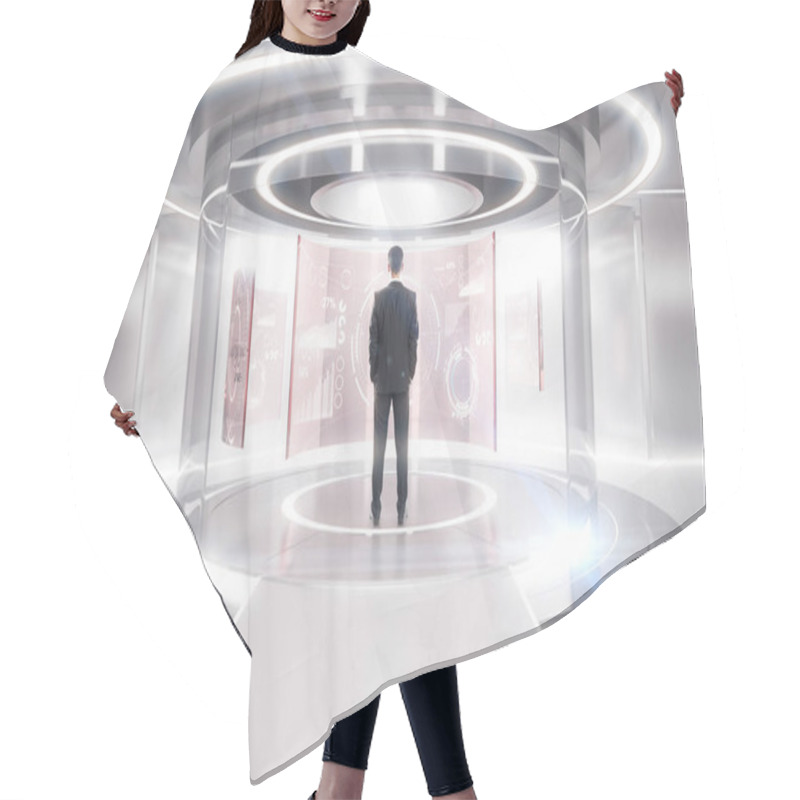 Personality  Teleport With Financial Panels Hair Cutting Cape