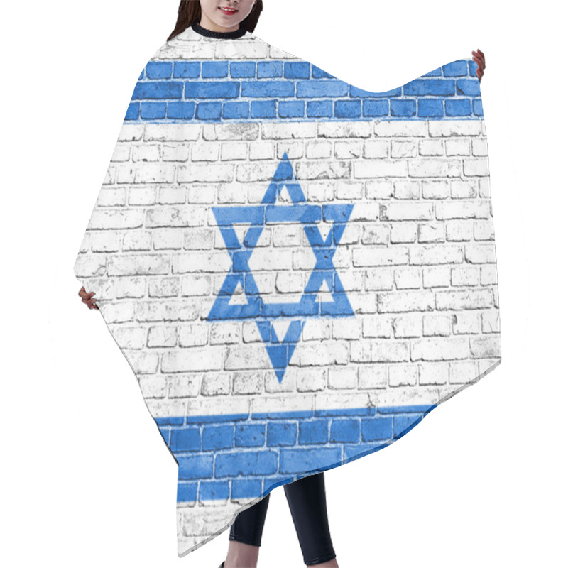 Personality  Grunge Israel Flag Hair Cutting Cape