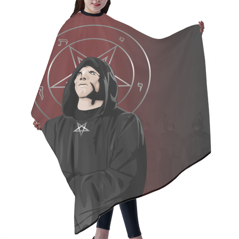 Personality  Black Mass Of Satanist Hair Cutting Cape