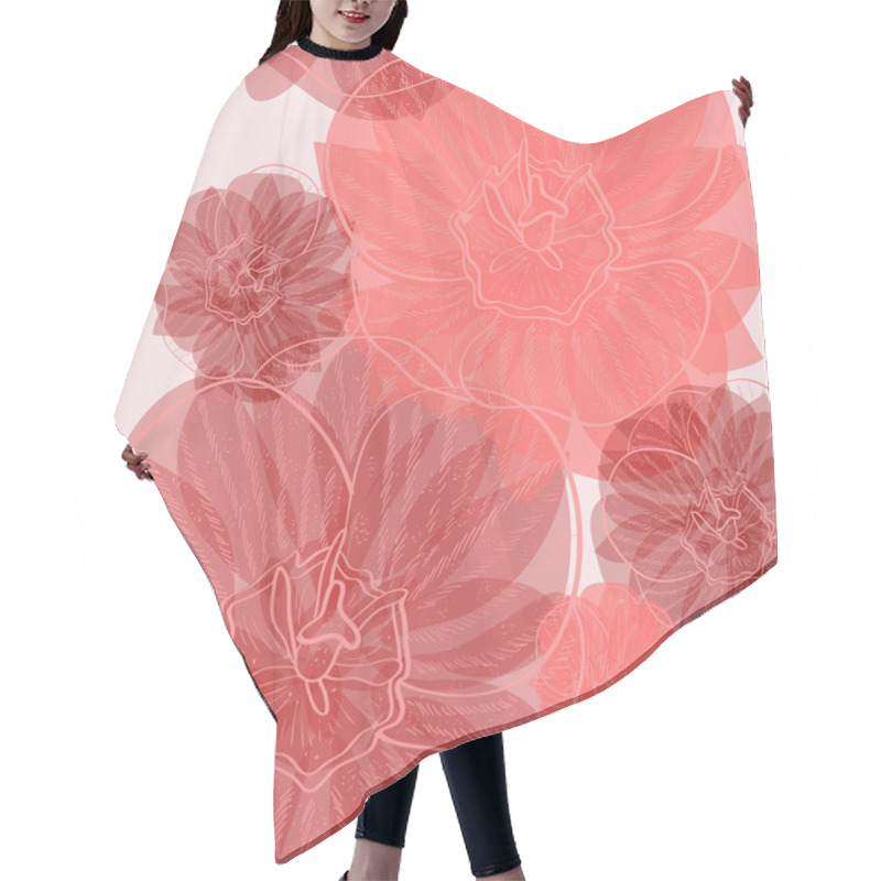 Personality  Seamless Pattern Hair Cutting Cape