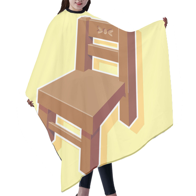 Personality  Chair Cartoon Hair Cutting Cape