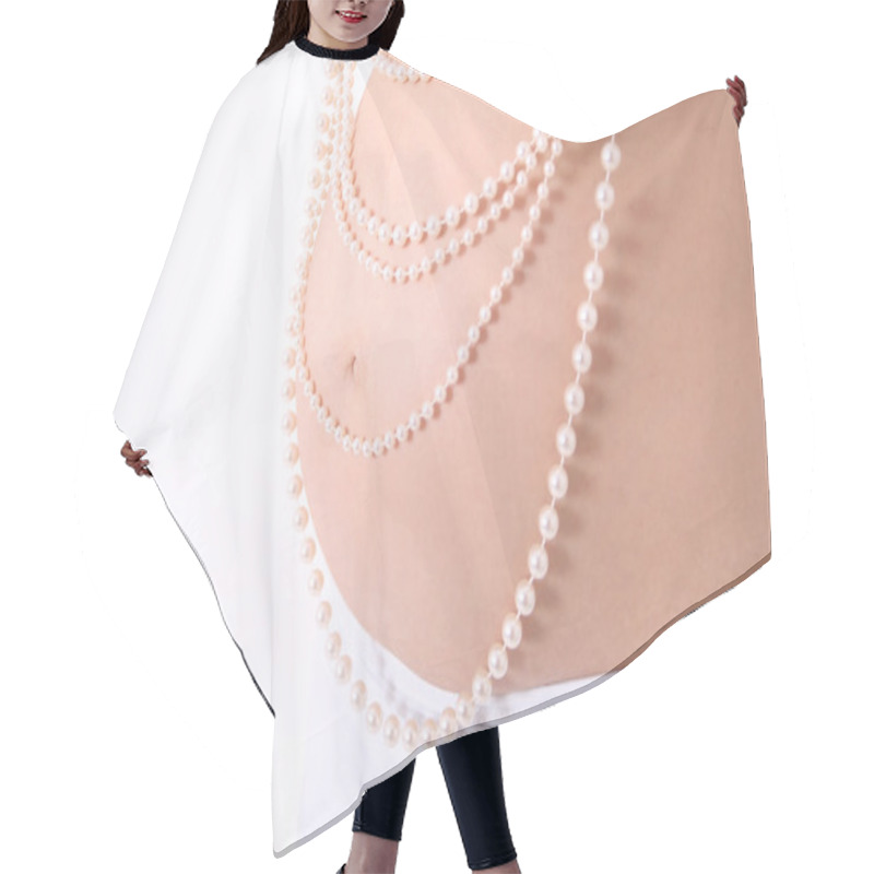 Personality  Tender White Pregnancy Hair Cutting Cape