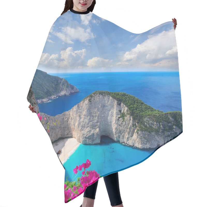 Personality  Beautiful Lanscape Of Zakinthos Island Hair Cutting Cape