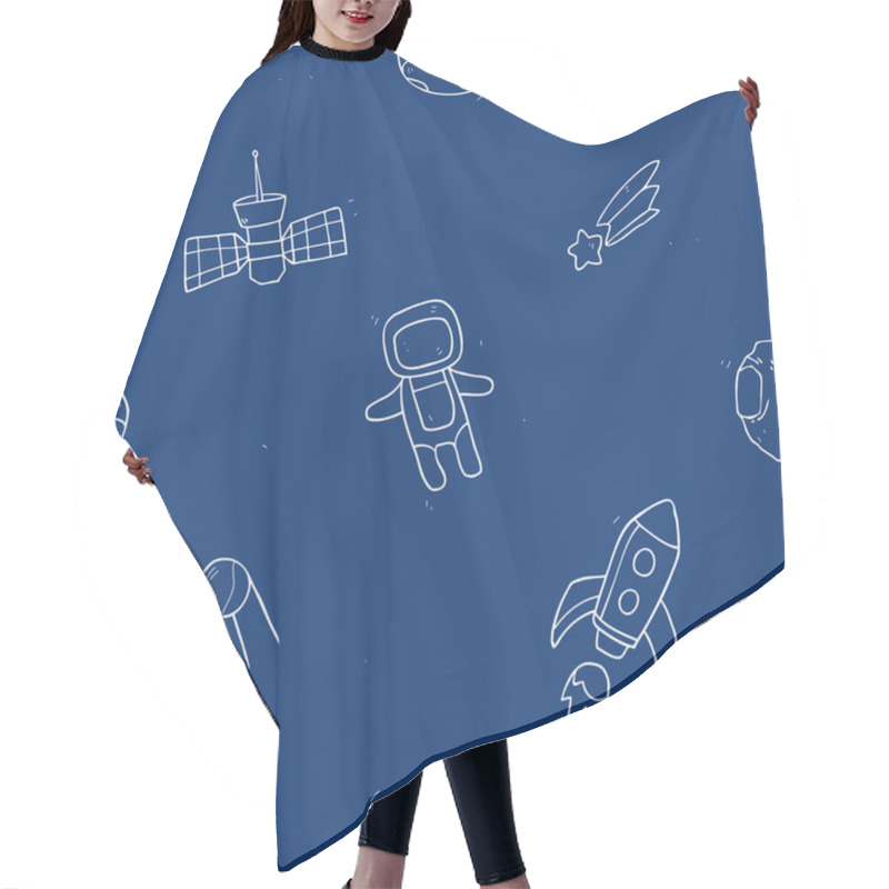 Personality  Outer Space Pattern  Hair Cutting Cape