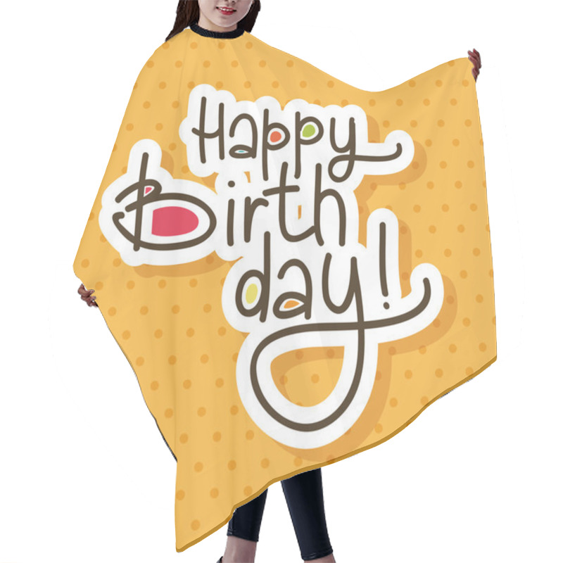 Personality  Happy Birthday Hair Cutting Cape