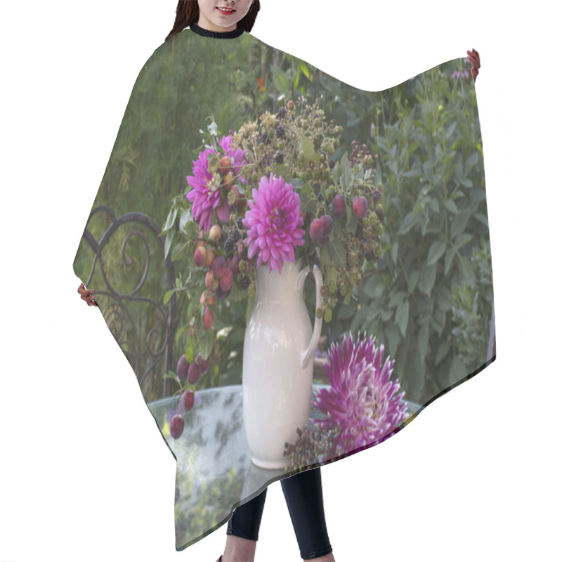 Personality  Autumn Flower Bouquet In Country Garden Hair Cutting Cape