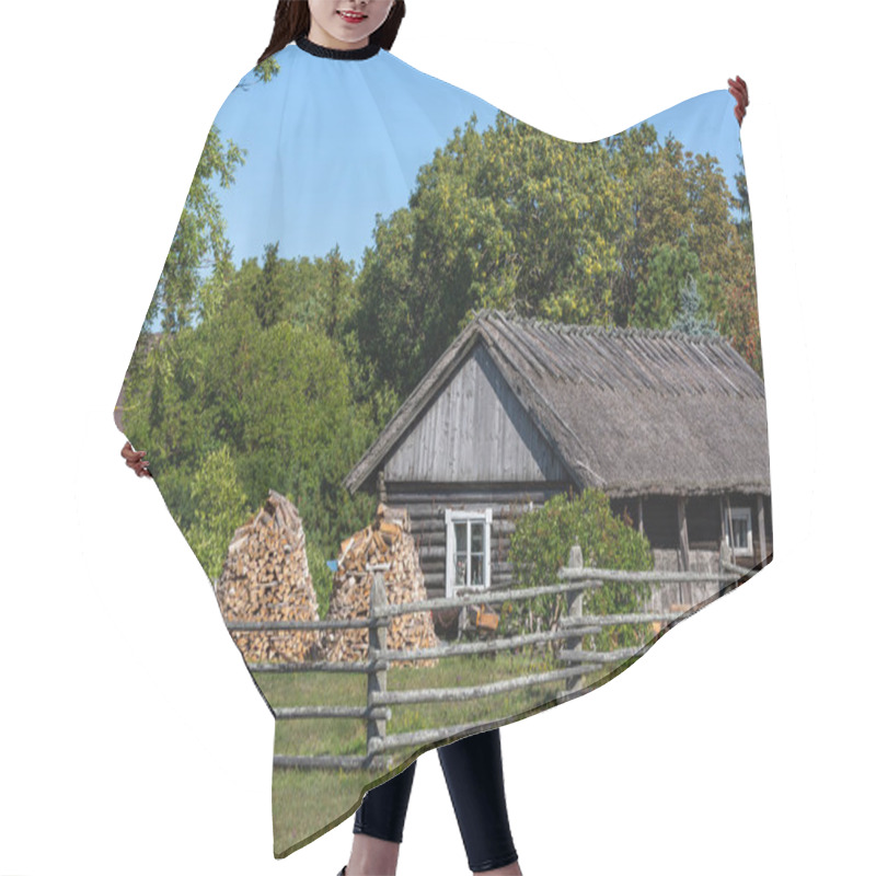 Personality  Old Country House In Sunny Summer Day Hair Cutting Cape