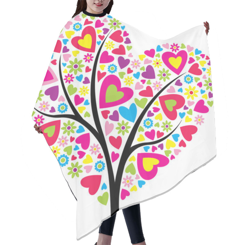 Personality  Valentine's Tree Hair Cutting Cape