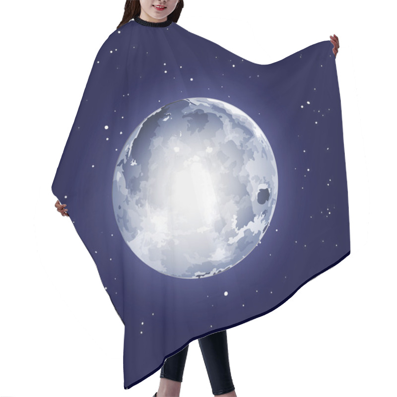 Personality  Space Background With The Moon And Stars Hair Cutting Cape