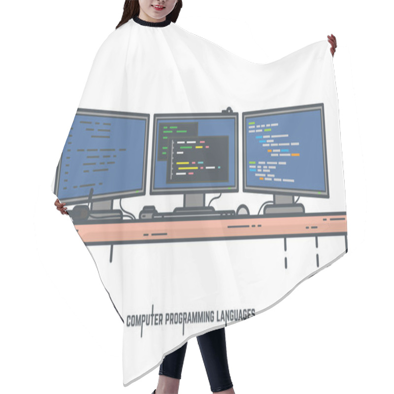 Personality  Programming Languages Concept Hair Cutting Cape