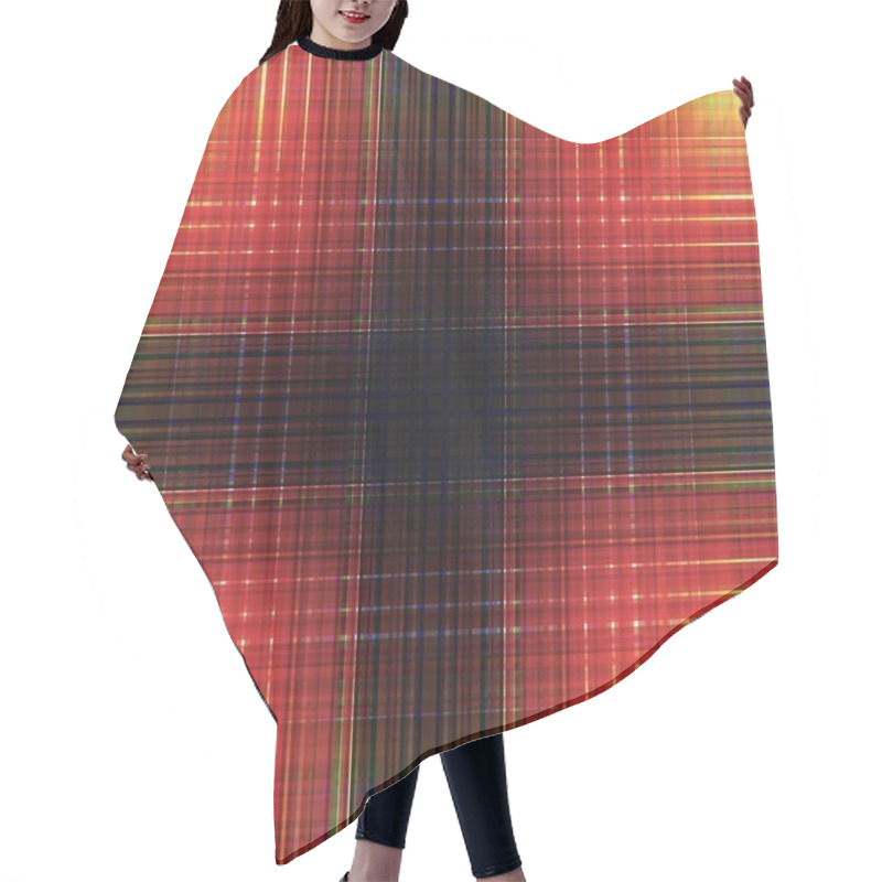 Personality  Square Hypnotic Pattern And Illusion Geometric, Kaleidoscopic Background.  Abstract Texture. Hair Cutting Cape