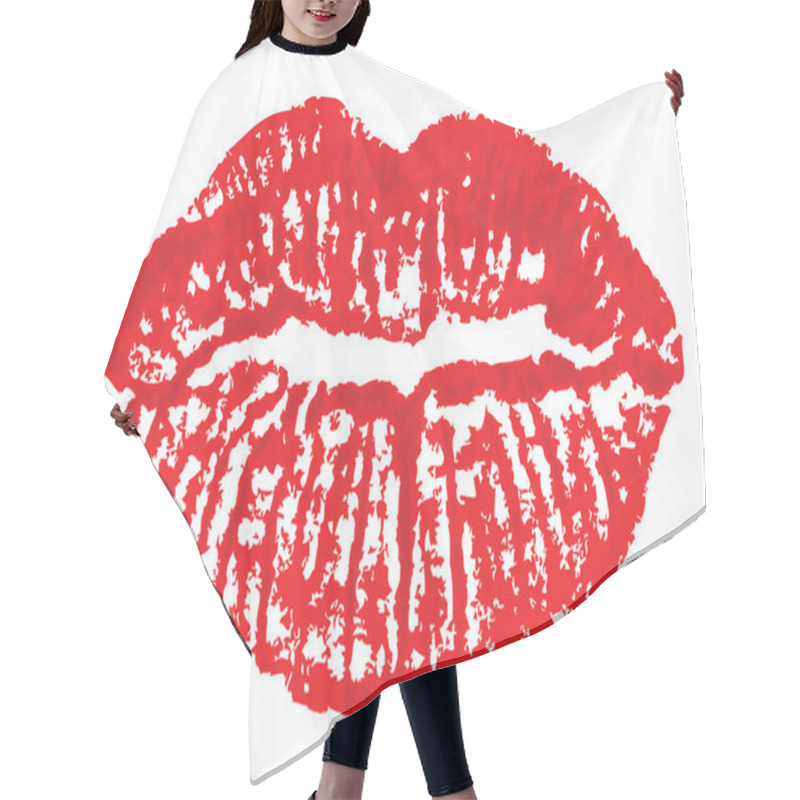 Personality  Lips Mark Hair Cutting Cape