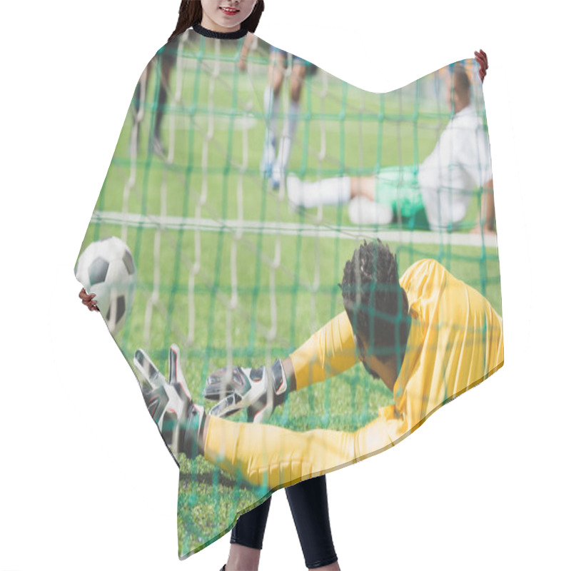 Personality  Goalkeeper Catching Ball Hair Cutting Cape