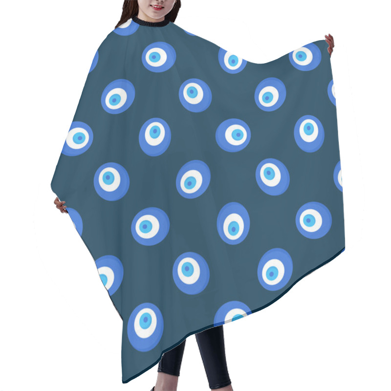 Personality  Evil Eye Pattern Hair Cutting Cape