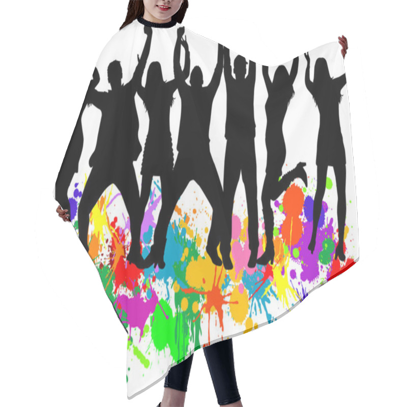 Personality  Dancing Silhouettes  Hair Cutting Cape