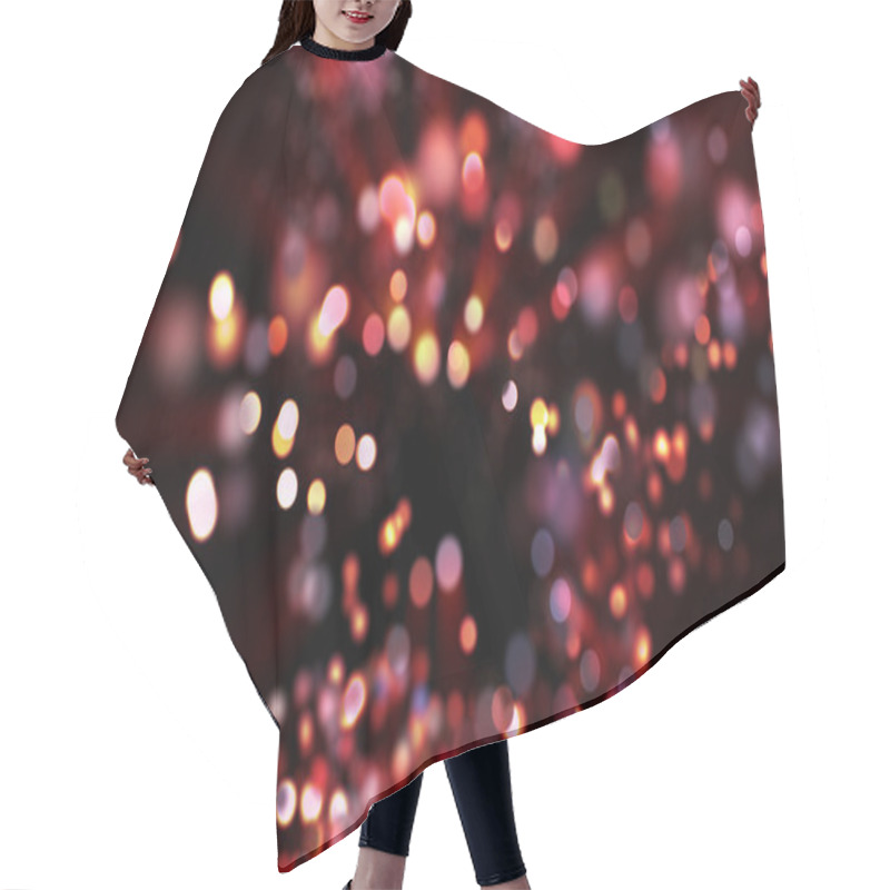 Personality  Luminous Background With Bokeh Hair Cutting Cape