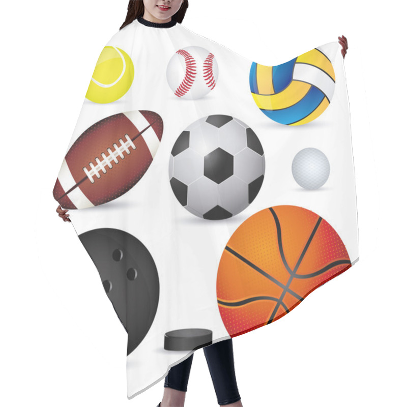 Personality  Sports Balloons Hair Cutting Cape