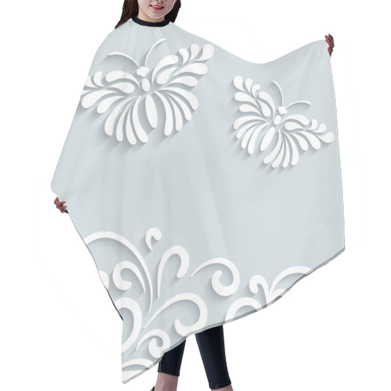 Personality  Paper Butterfly Background Hair Cutting Cape