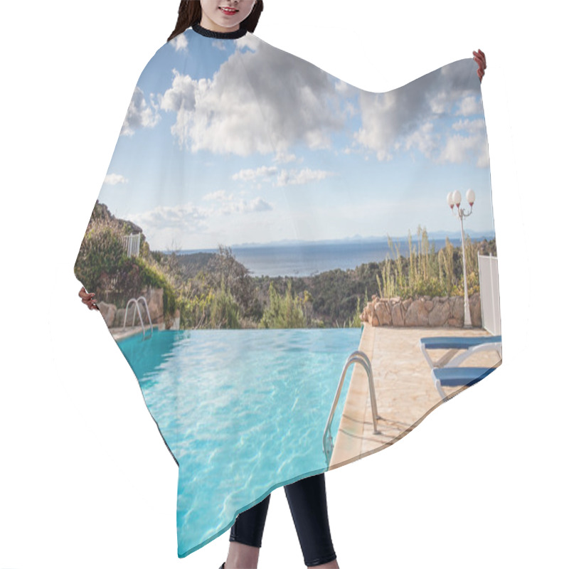 Personality  Infinity Pool Hair Cutting Cape