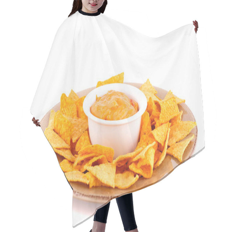 Personality  Nachos And Cheese Sauce Hair Cutting Cape