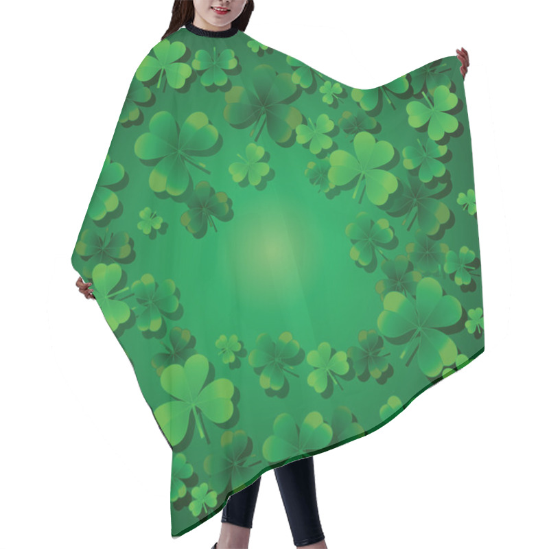 Personality  Clover Background Hair Cutting Cape