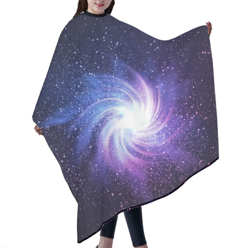 Personality  Space Galaxy Image Hair Cutting Cape