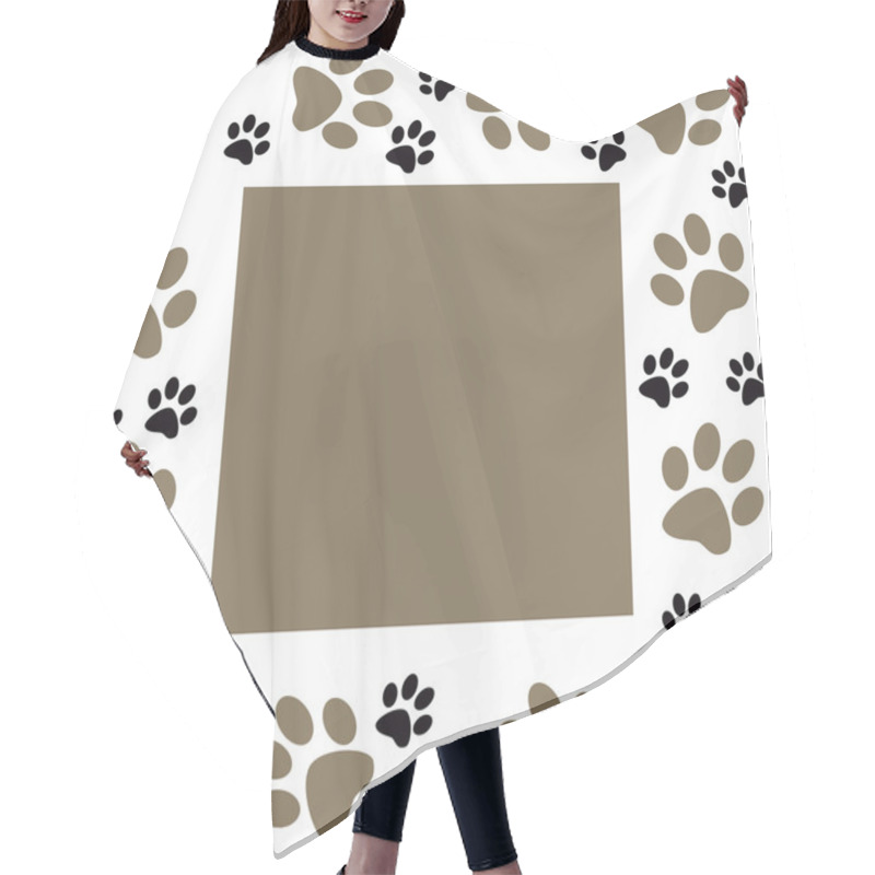 Personality  Animal Paws  Monochrome Frame Hair Cutting Cape