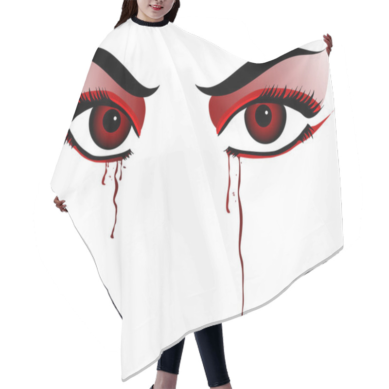 Personality  Vampire Eyes Hair Cutting Cape