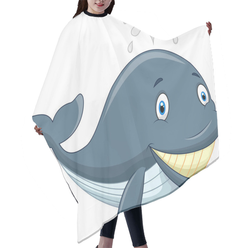 Personality  Cute Cartoon Whale Hair Cutting Cape