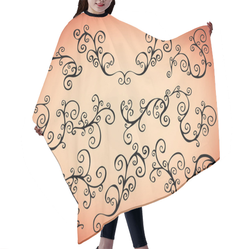 Personality  Swirls Hair Cutting Cape