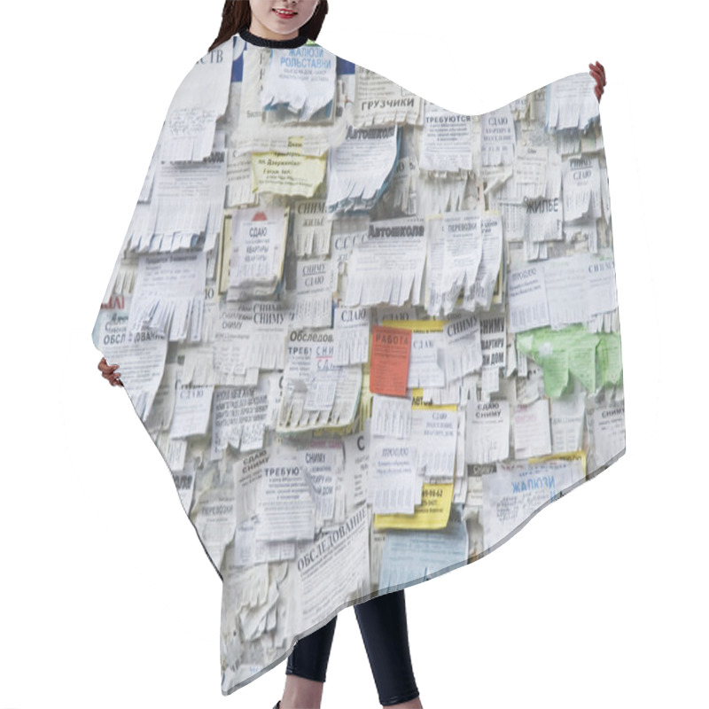 Personality  Board With Many Advertisement Hair Cutting Cape