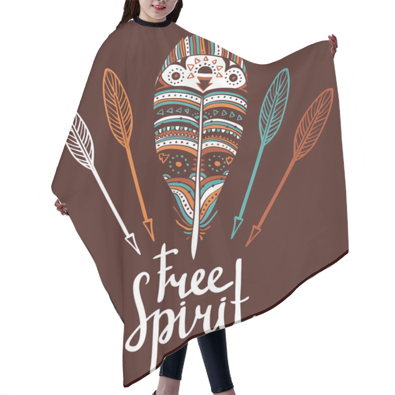 Personality  Zentangle Tribal Card Hair Cutting Cape