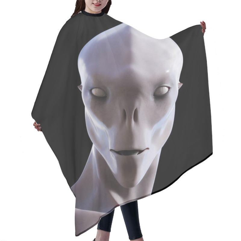 Personality  Digital 3D Illustration Of A Creepy Creature Hair Cutting Cape