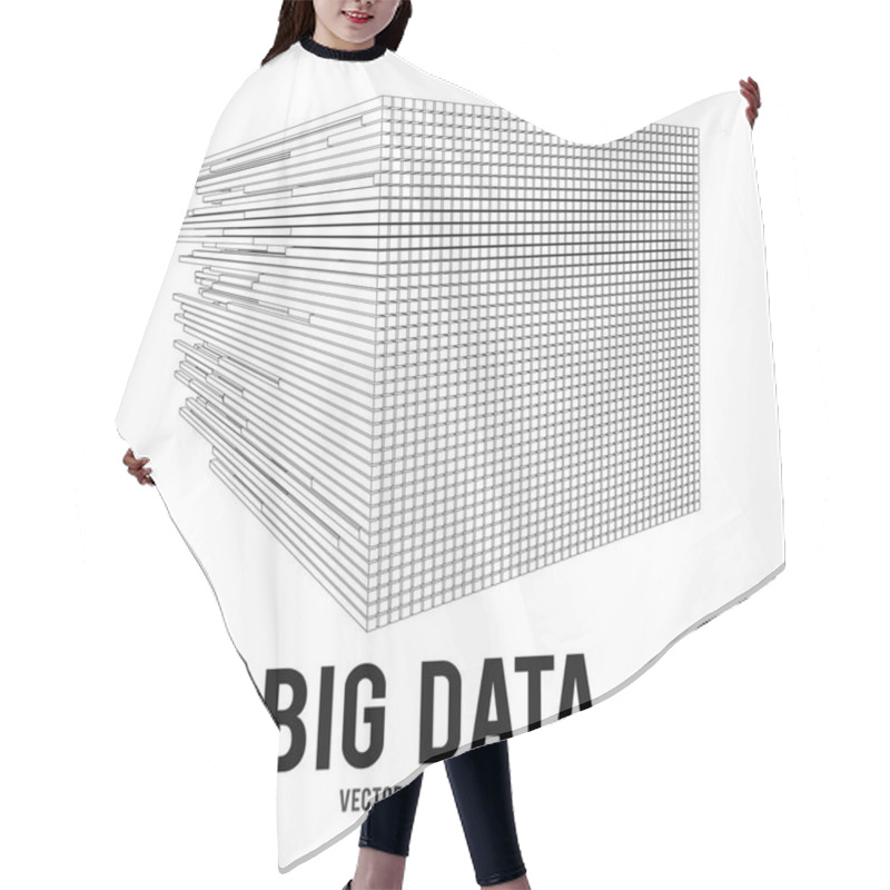 Personality  Big Data Visualization Vector Concept Hair Cutting Cape