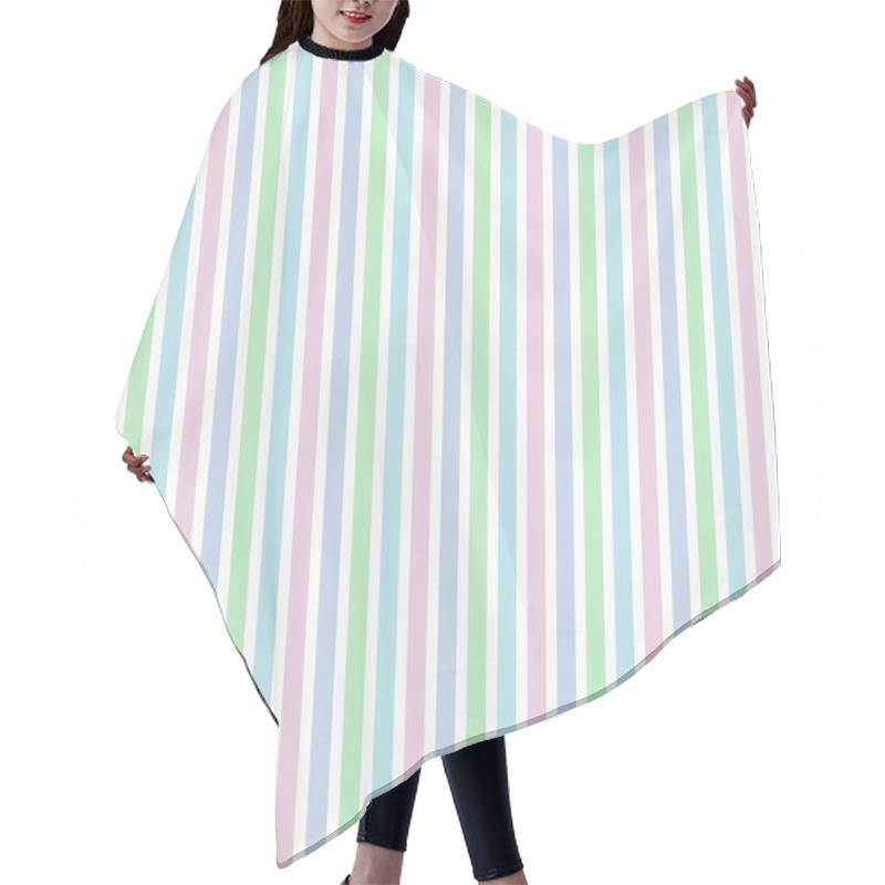 Personality  Pastel Stripes Hair Cutting Cape