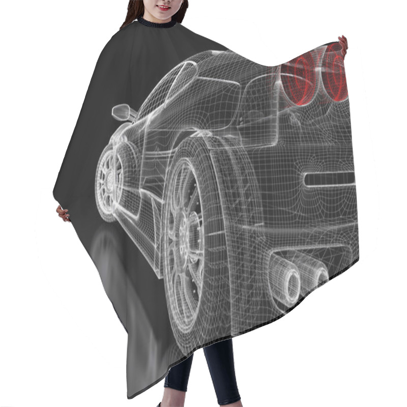 Personality  Sport Car Hair Cutting Cape