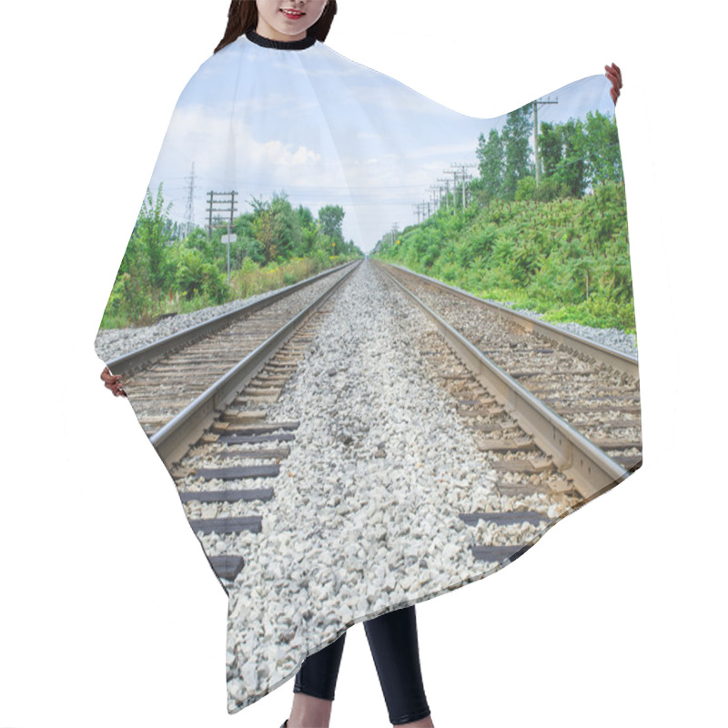 Personality  Train Tracks Hair Cutting Cape