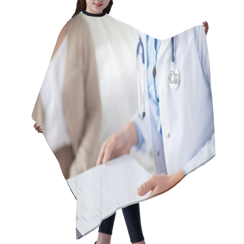 Personality  Doctor With Medical Card Hair Cutting Cape