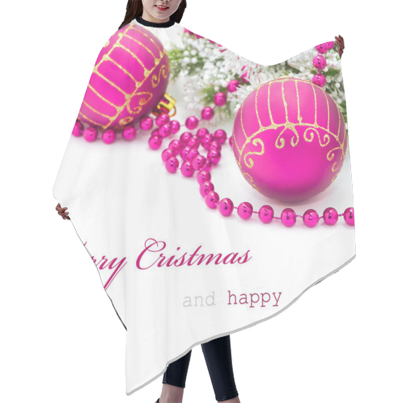 Personality  Christmas Greeting Card Hair Cutting Cape