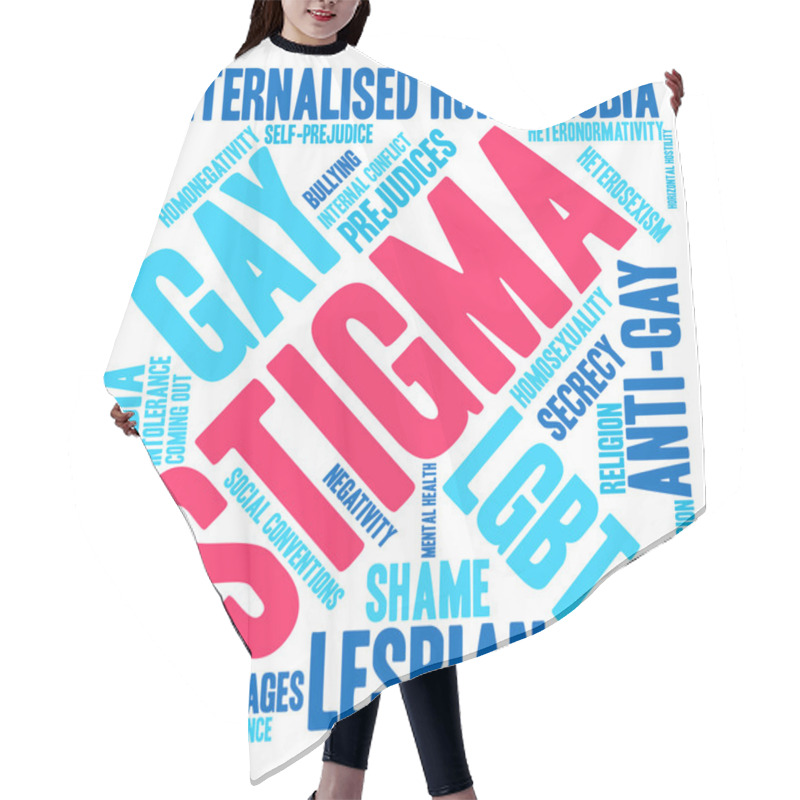 Personality  Stigma Word Cloud Hair Cutting Cape